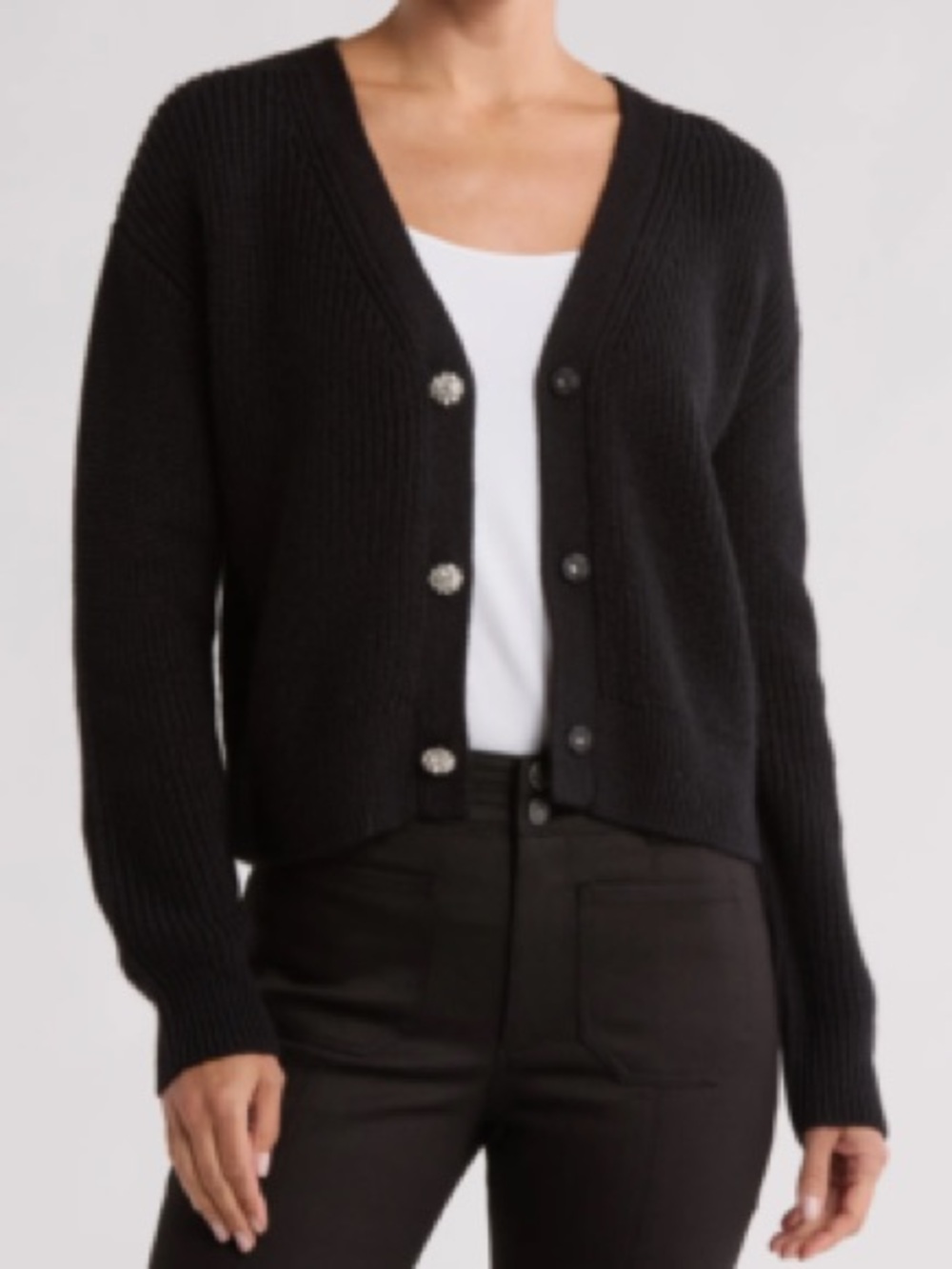cinq a sept Palmer Rhinstone Cardigan